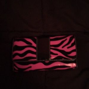Pink and Black Zebra Print Wallet